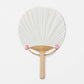Japanese Mini Uchiwa Fan with Envelope - Rabbits with Cherry Blossoms