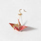 Earrings Crane Large Pink