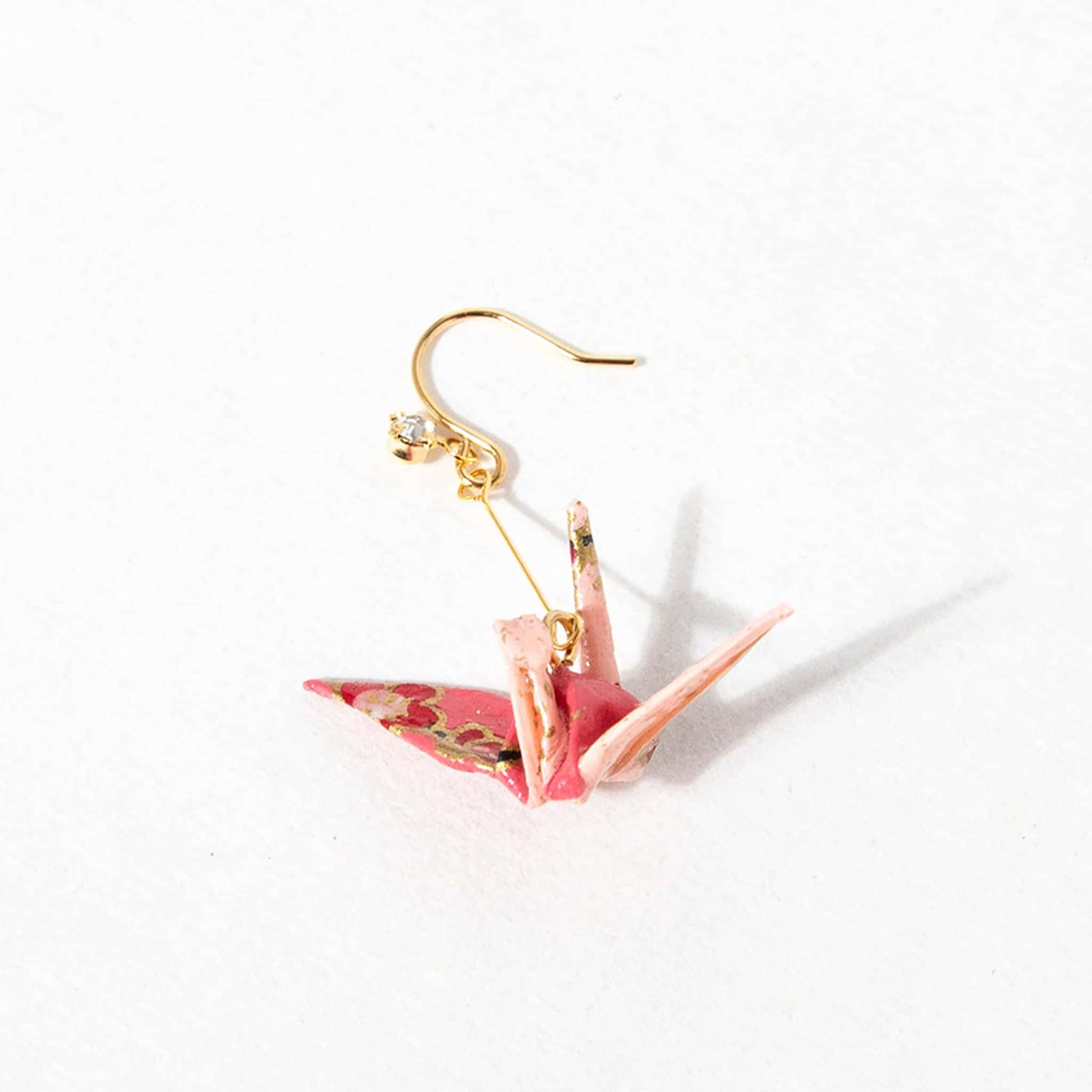 Earrings Crane Small Pink