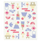 Printed Dishcloth Tea Towel - New Year