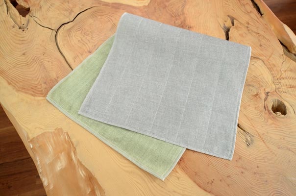 Dishcloth Tea Towel Large Rayon Infused with Binchotan Charcoal - Light Green