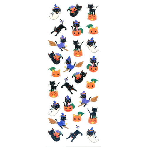 Sparkle Stickers - Helloween Black Cat