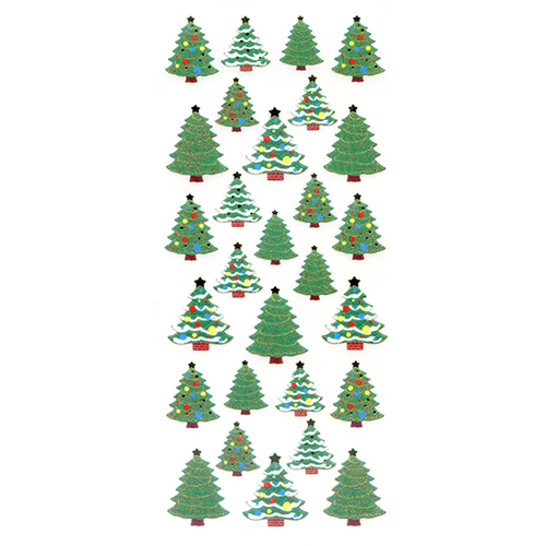 Stickers - Illuminated Christmas Trees