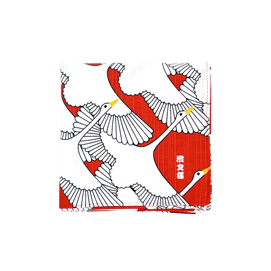 Small Furoshiki - Celebrated Crane Red