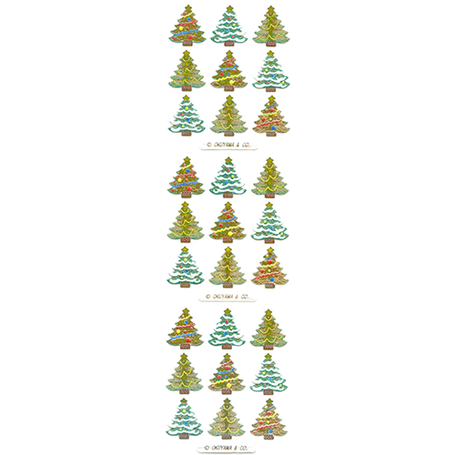 Stickers - Gold Christmas Tree