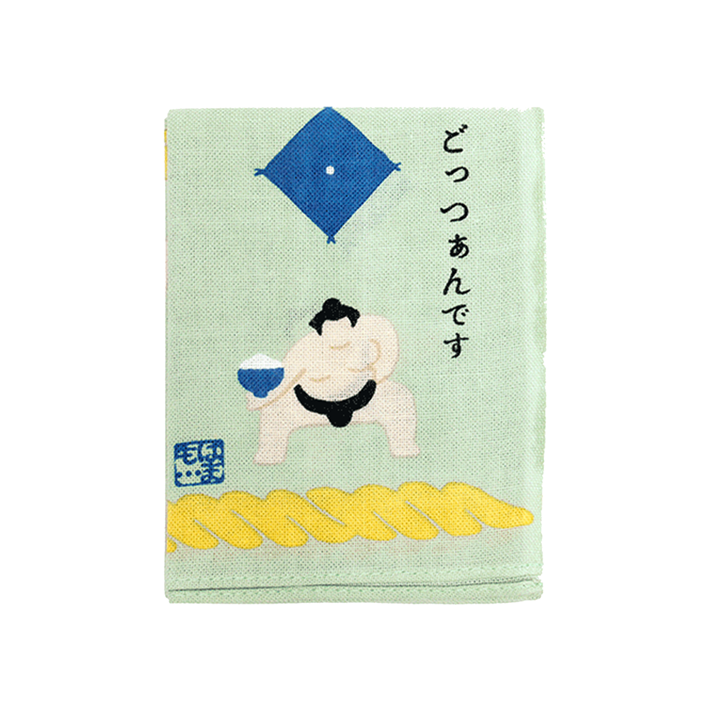 Tenugui Handkerchief - Sumo's "Gottsandesu"