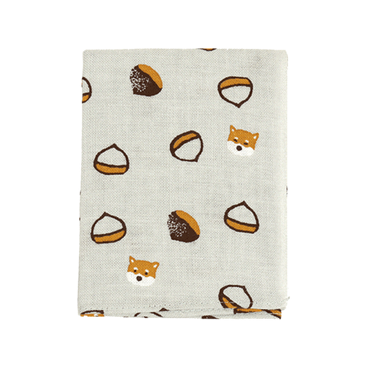 Tenugui Handkerchief - Tiny Chestnuts and Tiny Mameshiba