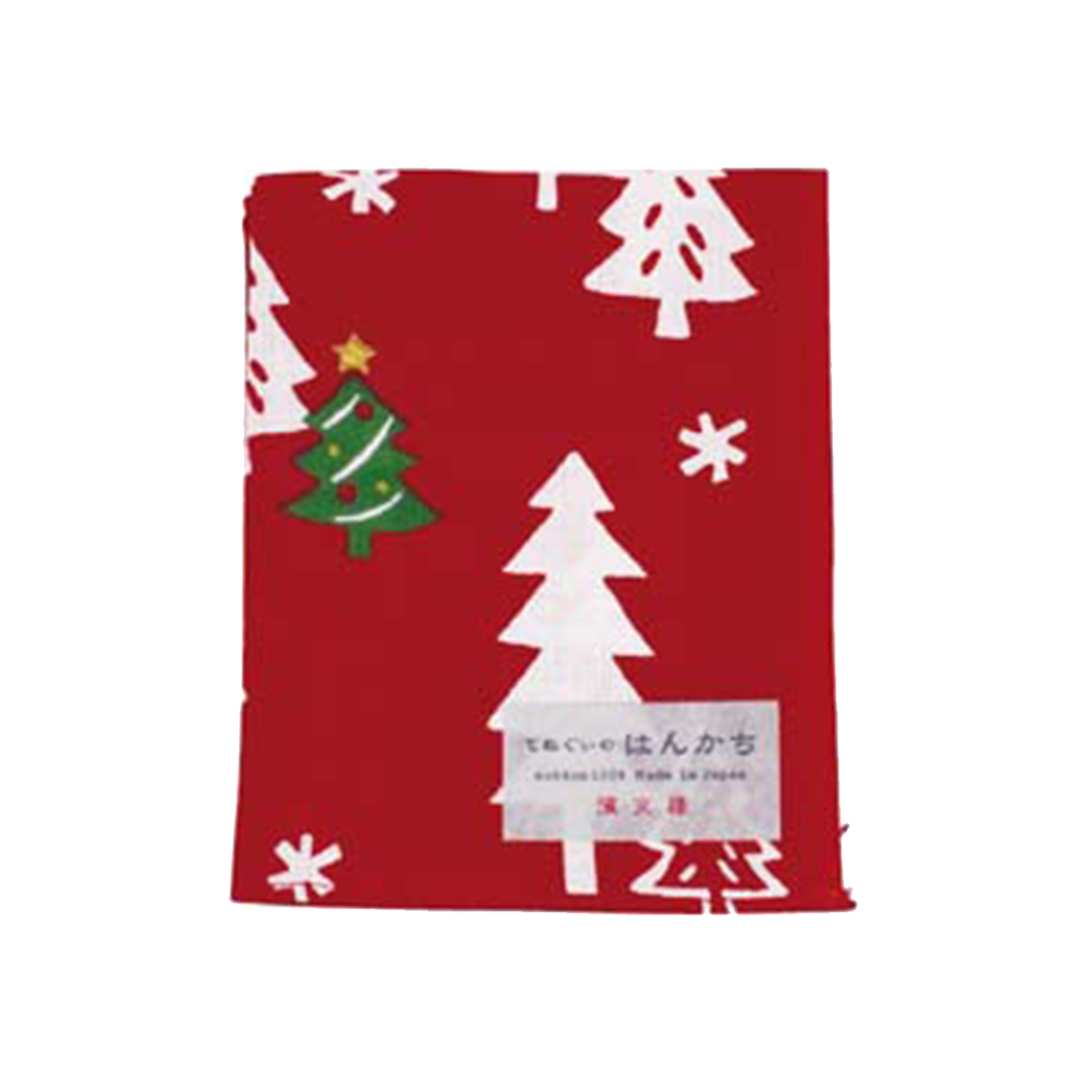 Tenugui Handkerchief - Tree Tree Christmas