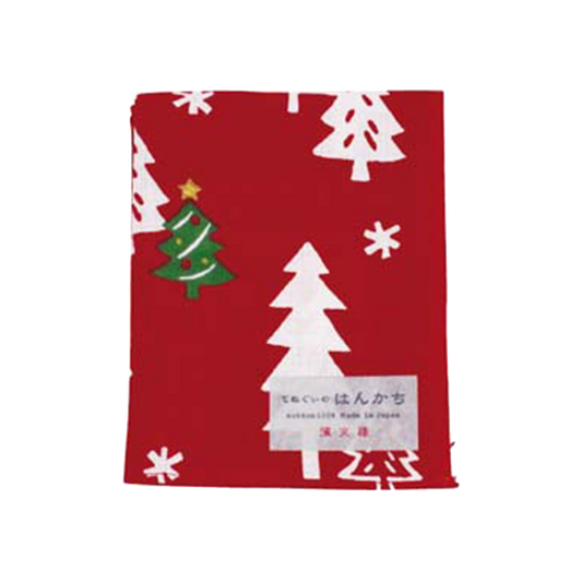 Tenugui Handkerchief - Tree Tree Christmas