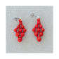 Argyle Earrings - Red