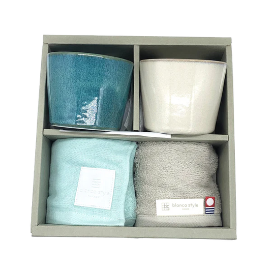 Gift Set of Two Cups & Towels
