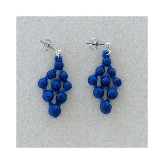 Argyle Earrings - Blue