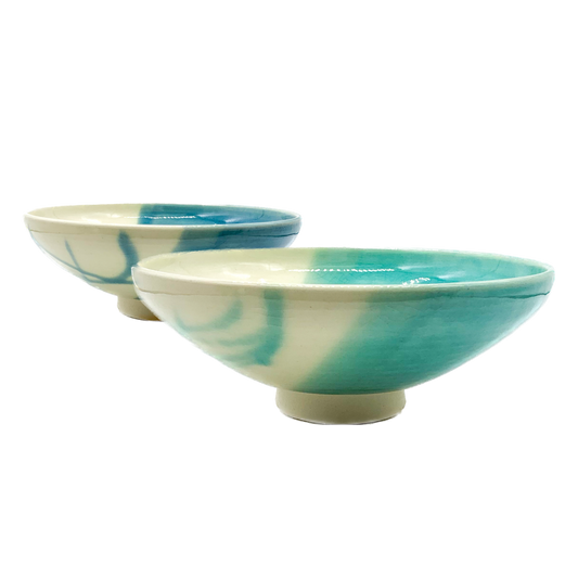 "Sky and Sea" Bowls (Set of Two)