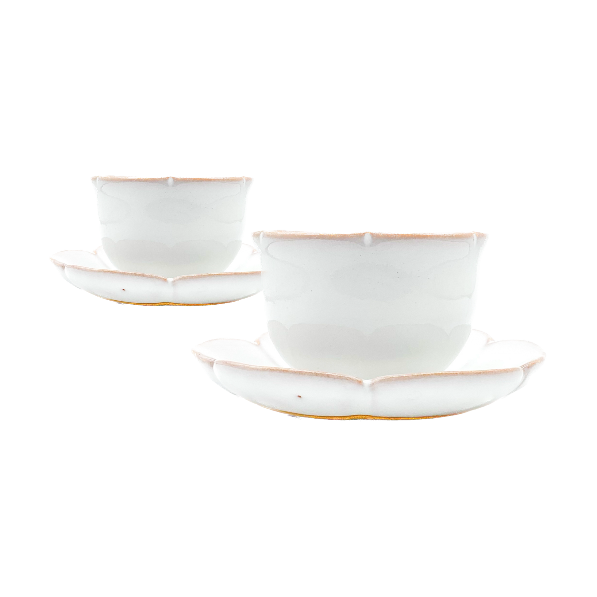Flower Shaped Cup & Saucer (Set of Two)