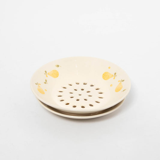 Colander with Plate - Pear