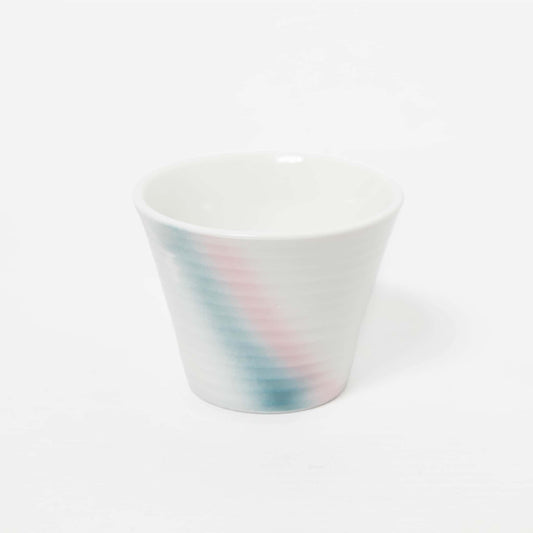 Sake Cup - Blue White Pink