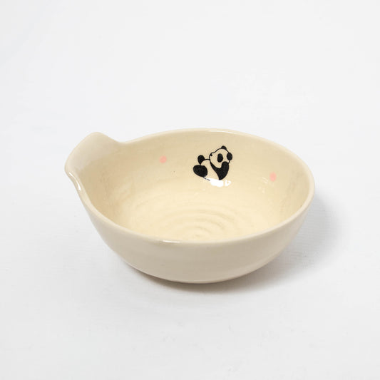 Tab Handle Shallow Bowl - Panda Pink