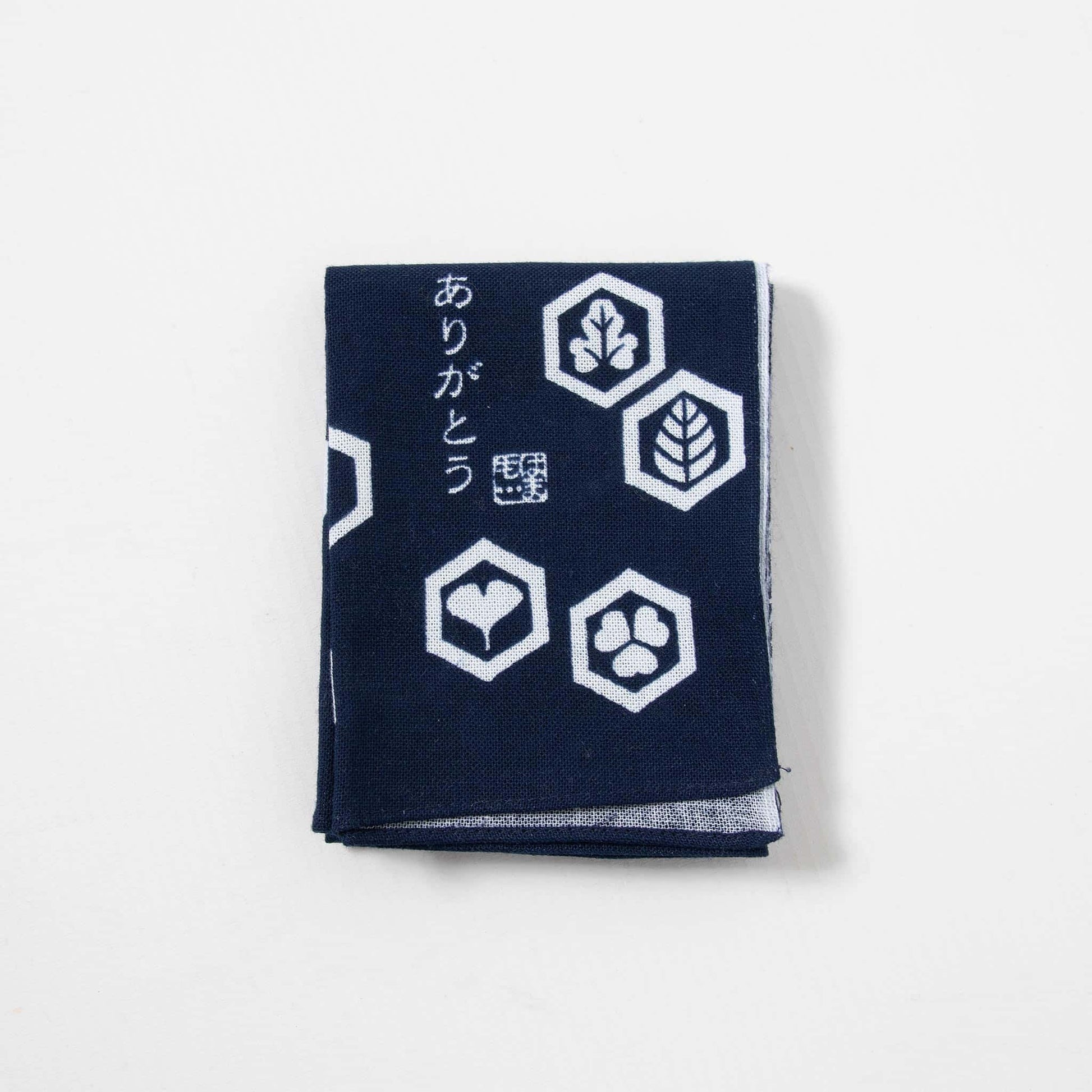 Tenugui Handkerchief - "Thank You" (Navy)