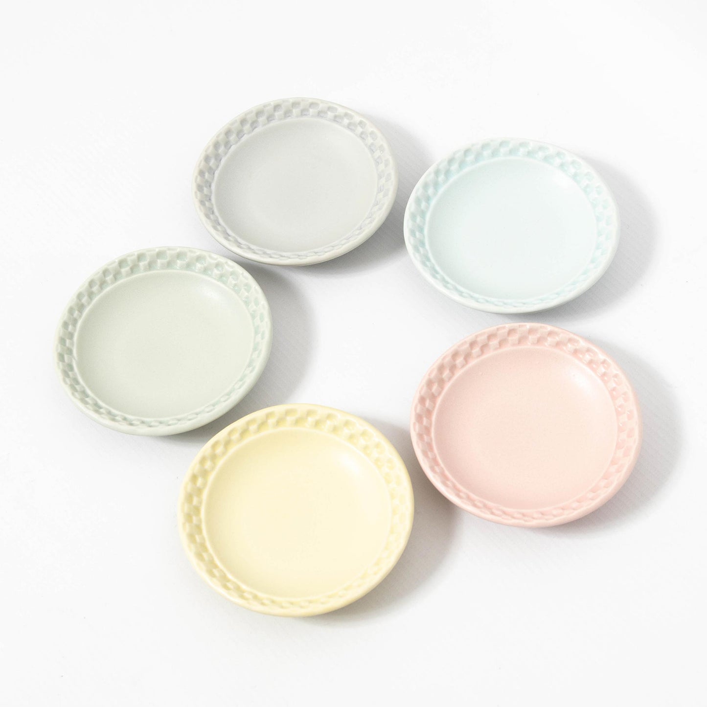 Milky Coloured Small Plates 9.9cm (Set of Five)