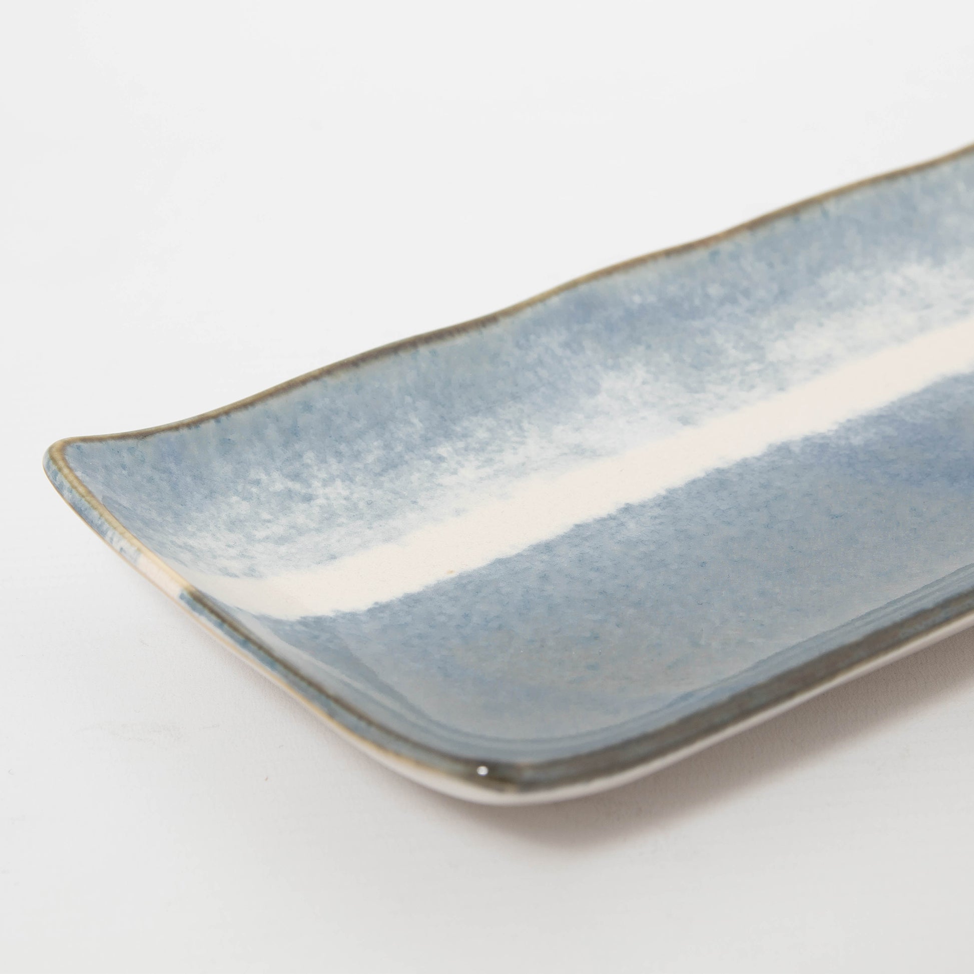 Rectangular Platter Blue Shades 27.5cm