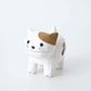 Wooden Animal Card Holder Cat White Brown