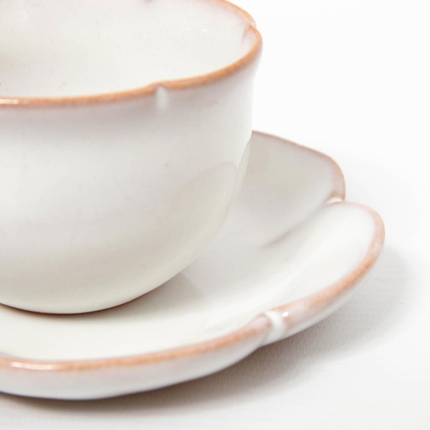 Flower Shaped Cup & Saucer (Set of Two)