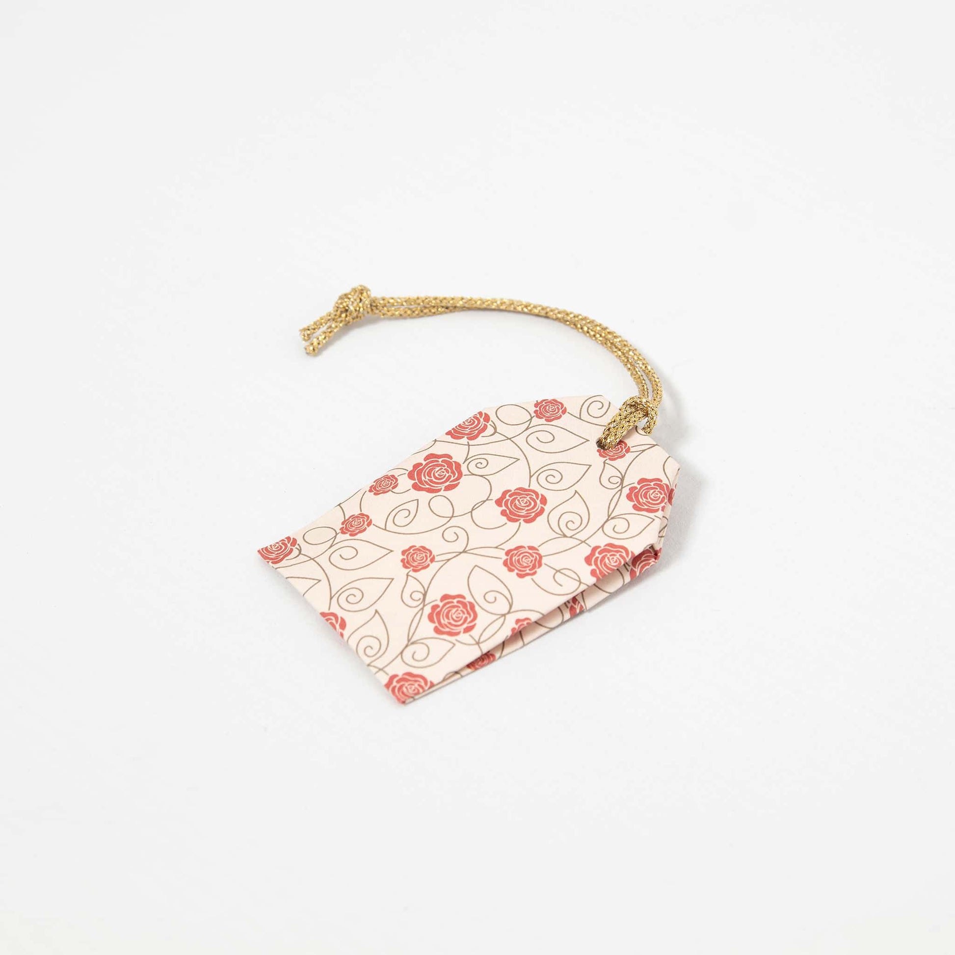 Omamori Charm Sachet with Greeing Card - Rose