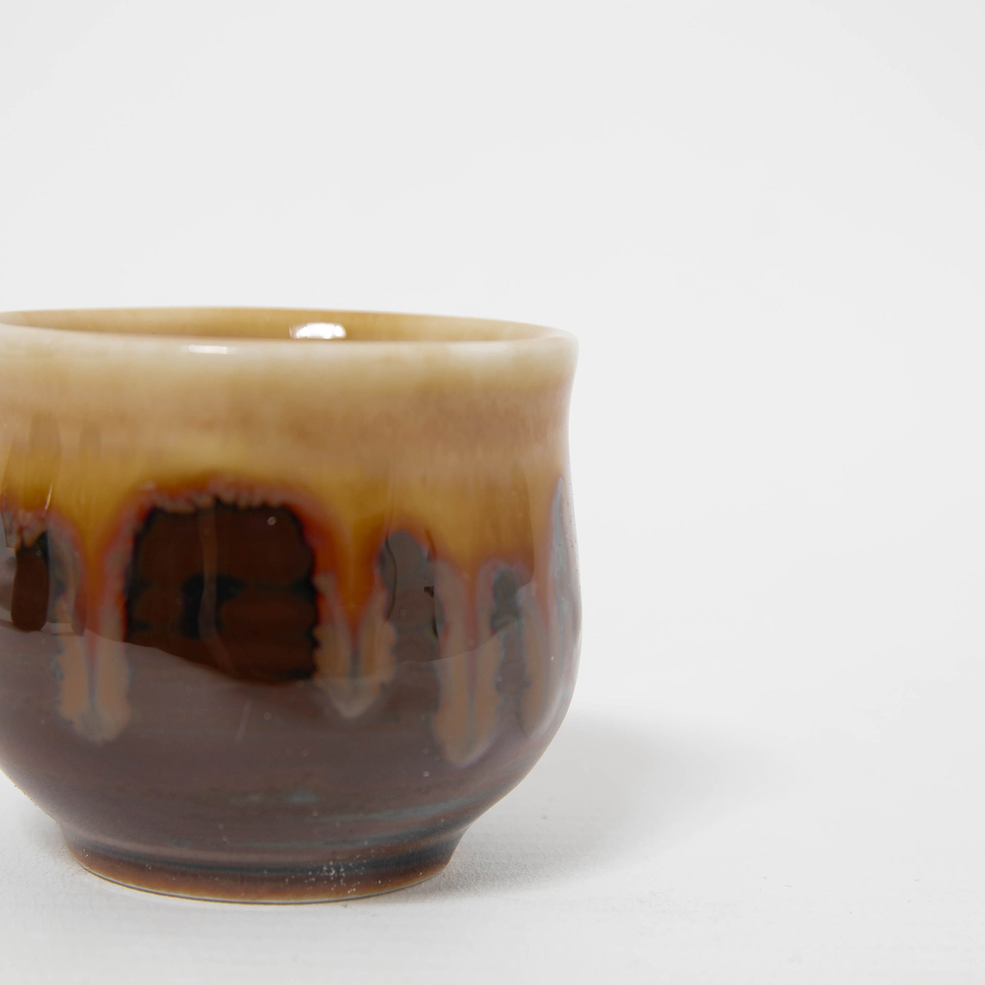 Sake Cup Yellow Glaze