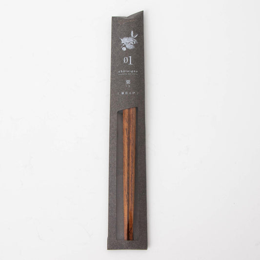 Natural Wood Chopsticks Tetoca Urushi Chestnut