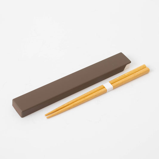 Chopsticks in Box - Walnut Brown