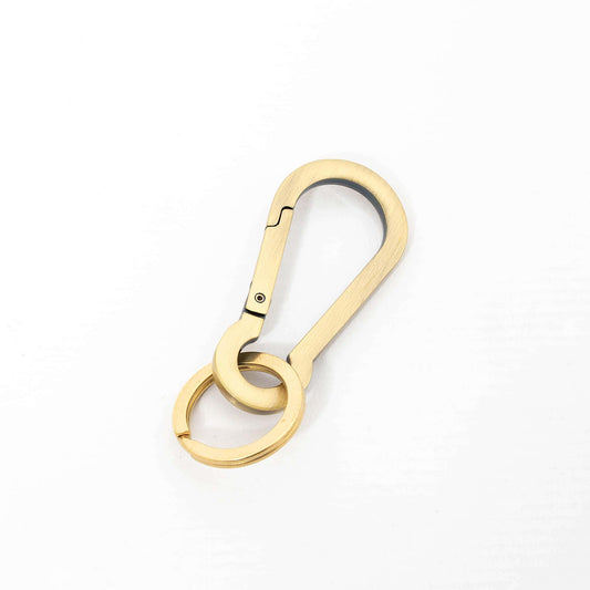 Carabiner Key Ring Square Frame Gold