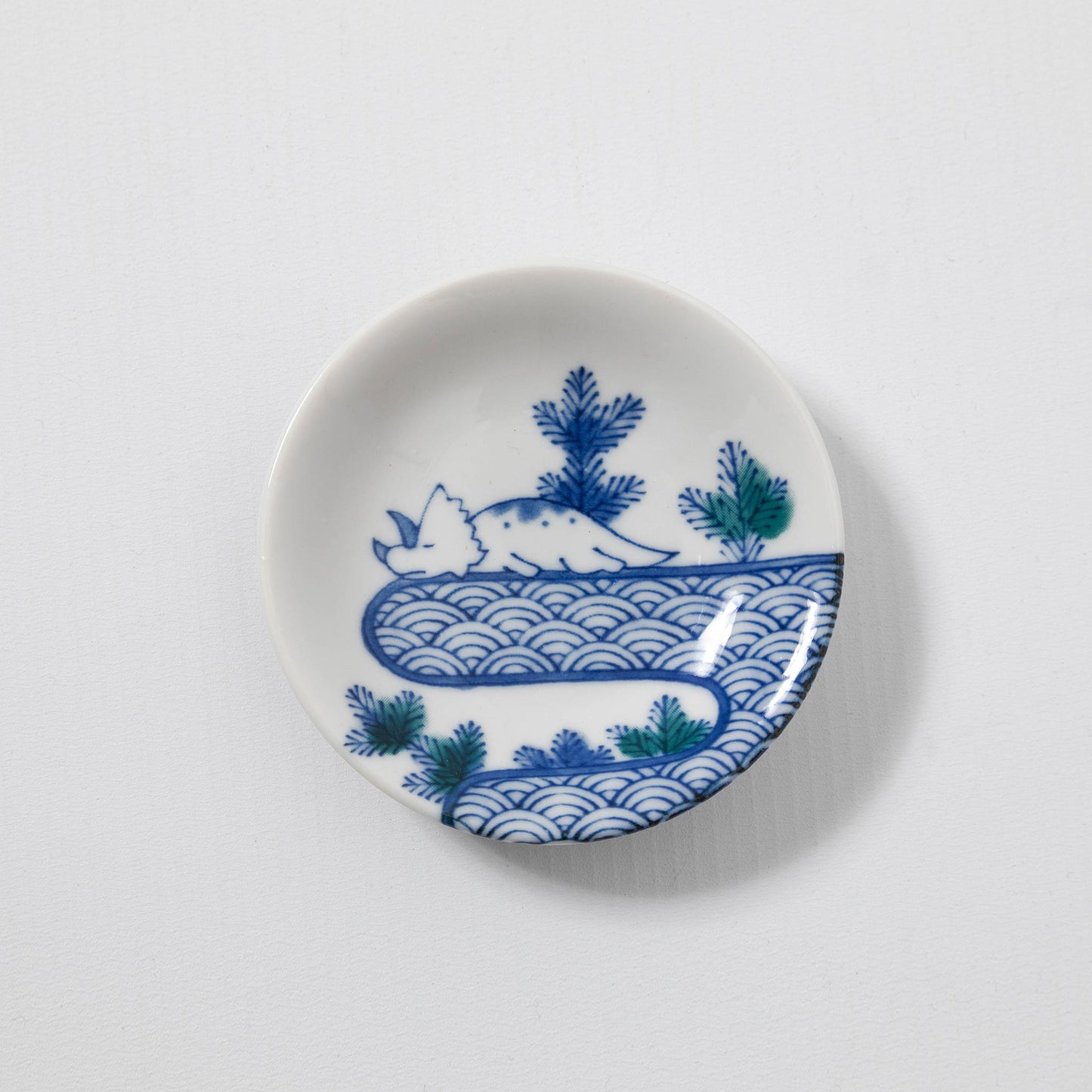 Small Plate Dinosaur Triceratops 9cm