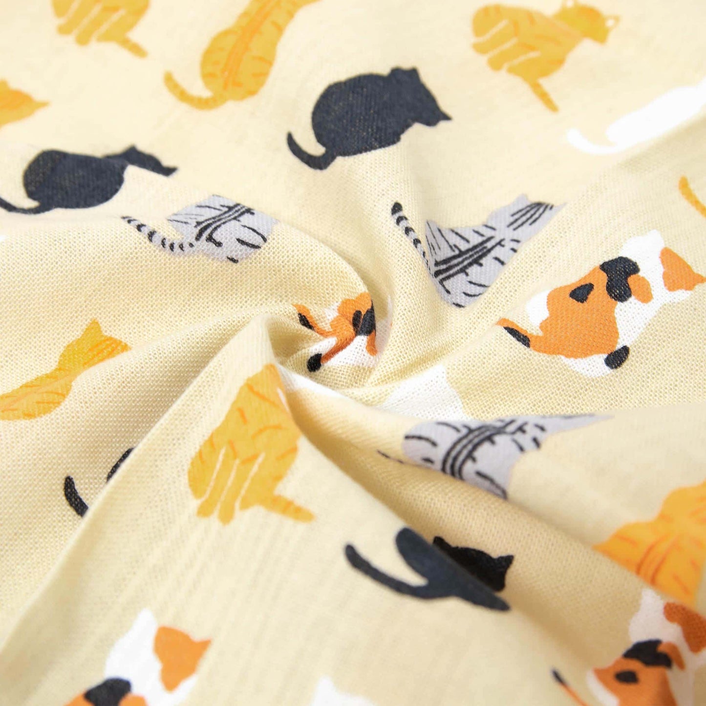 Tenugui Handkerchief - Sitting Cats