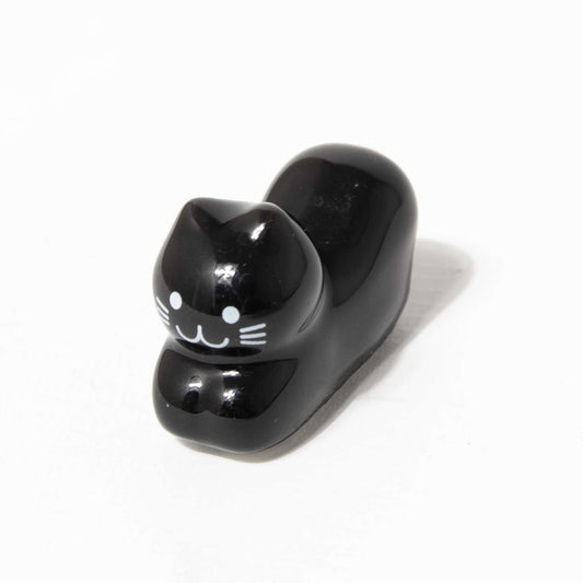 Chopstick Holder - Sleeping Black Cat