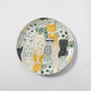 Dinner Plate Cat Yellow 23.5cm