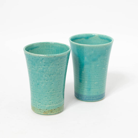 A Pair of Tall Cups Turquoise (Set of Two)