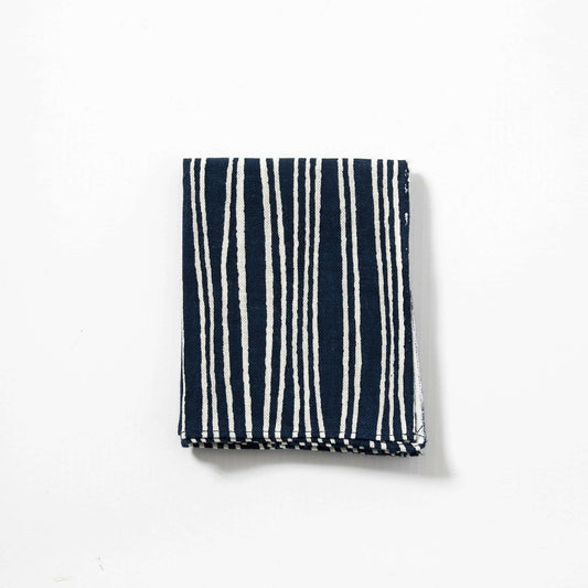 Tenugui Handkerchief - Vertical and Horizontal Stripes