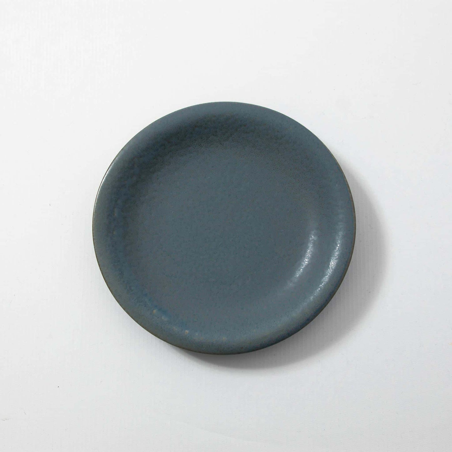 Flared Side Plate Greige Blue 19.5cm