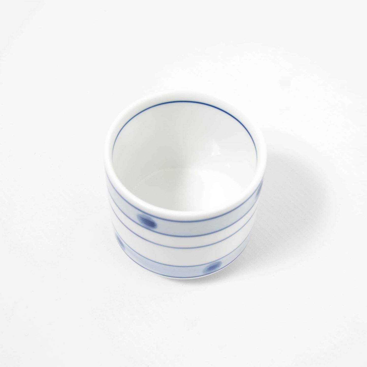 Cylinder Tea Cup - Blue Dots