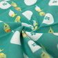 Tenugui Handkerchief - Parrot's "Thank You" (Emerald Green)