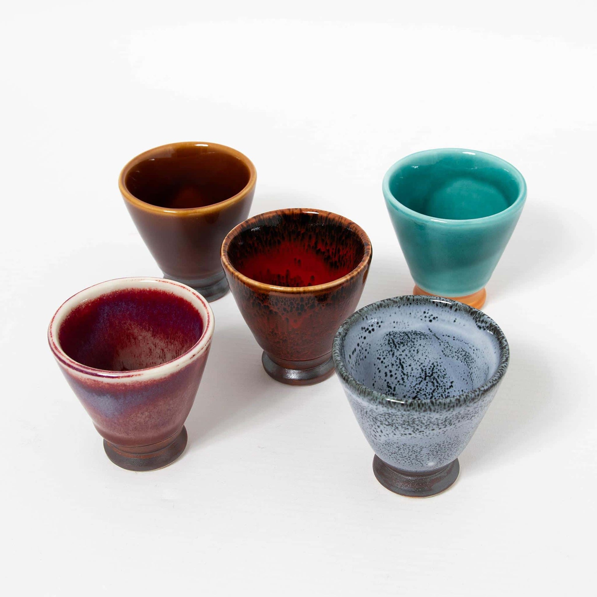 Colourful Sake Cups (Set of Five)