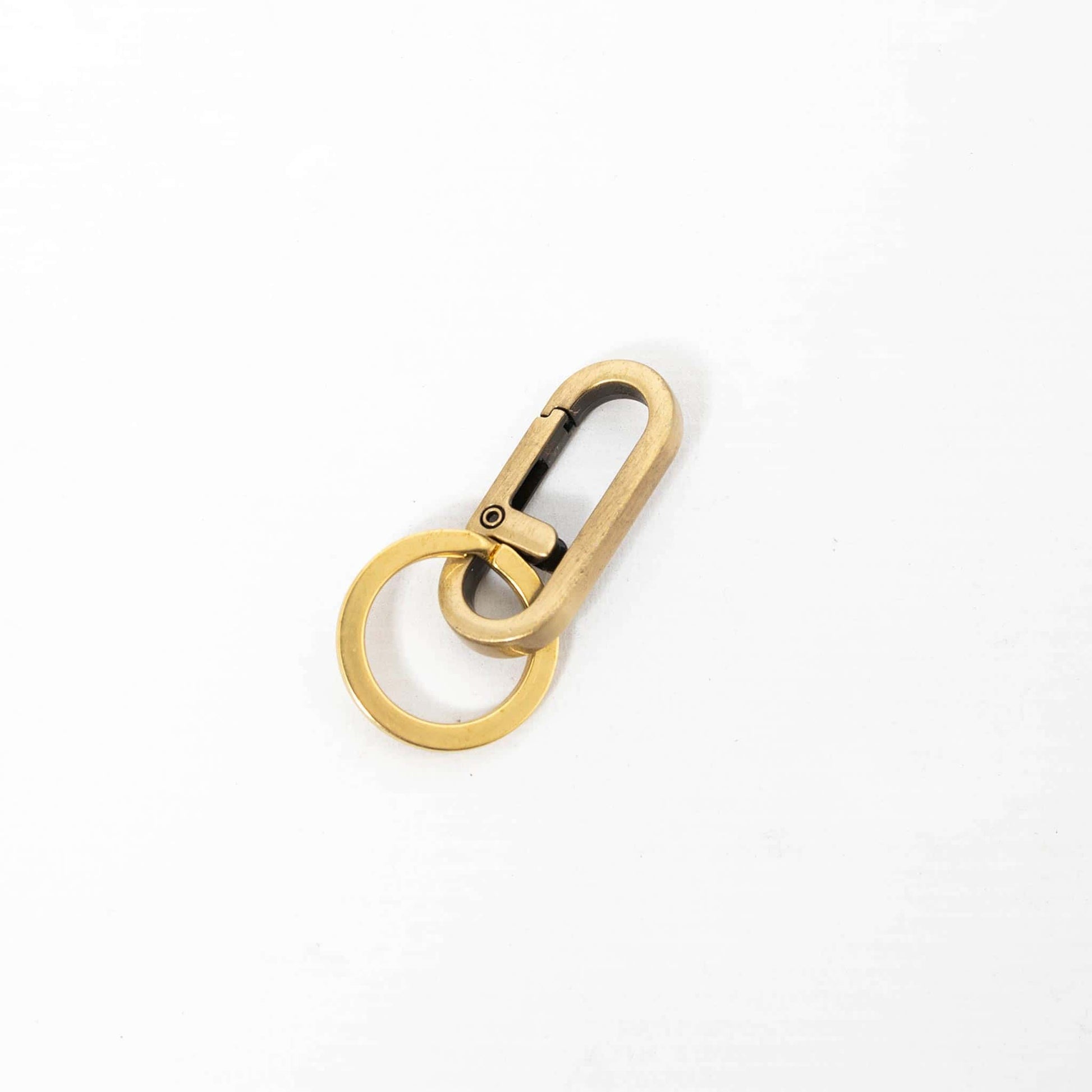 Carabiner Key Ring Flat Gold