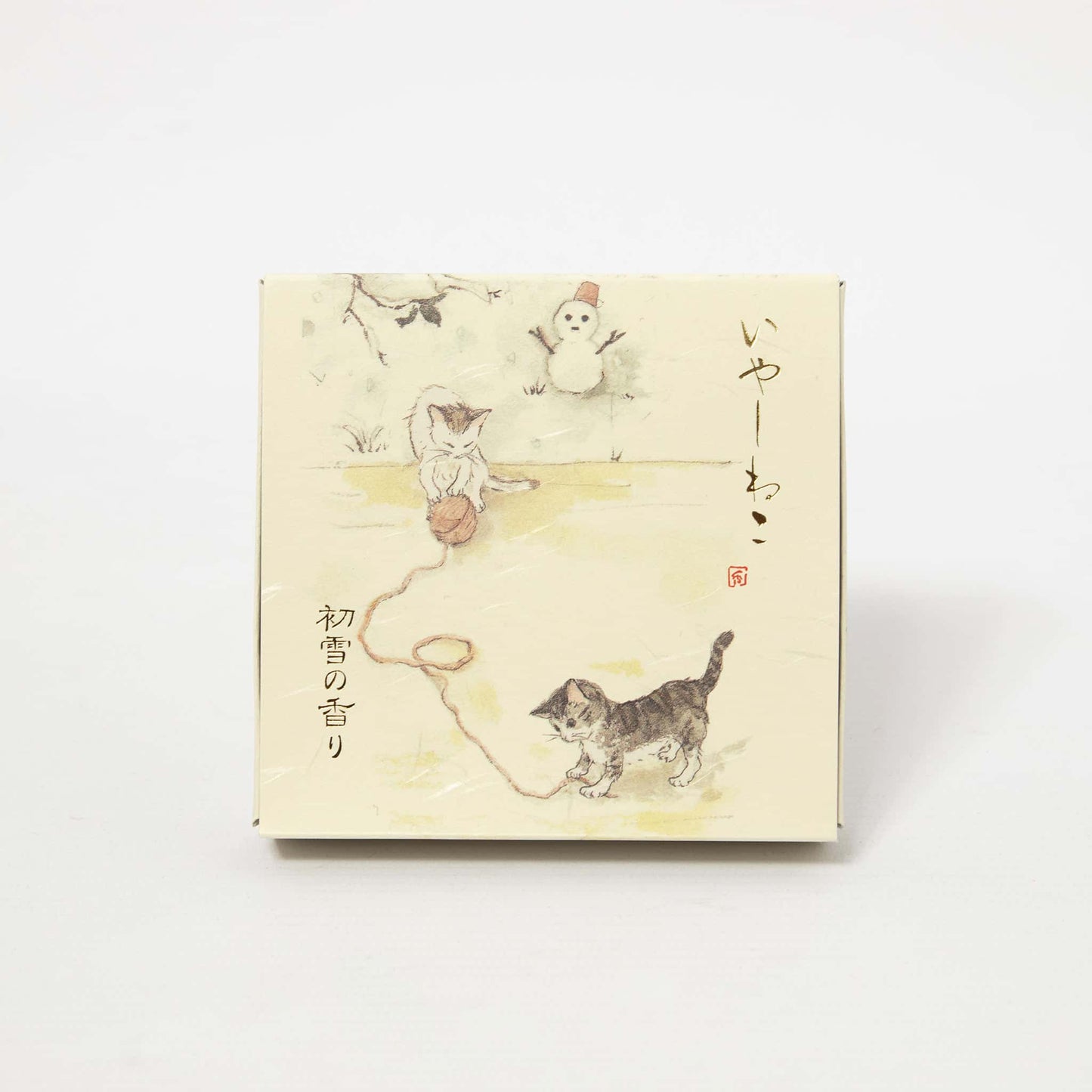 Incense Cones with Plate - Relax Cat First Snow