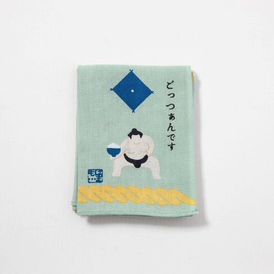 Tenugui Handkerchief - Sumo's "Gottsandesu"