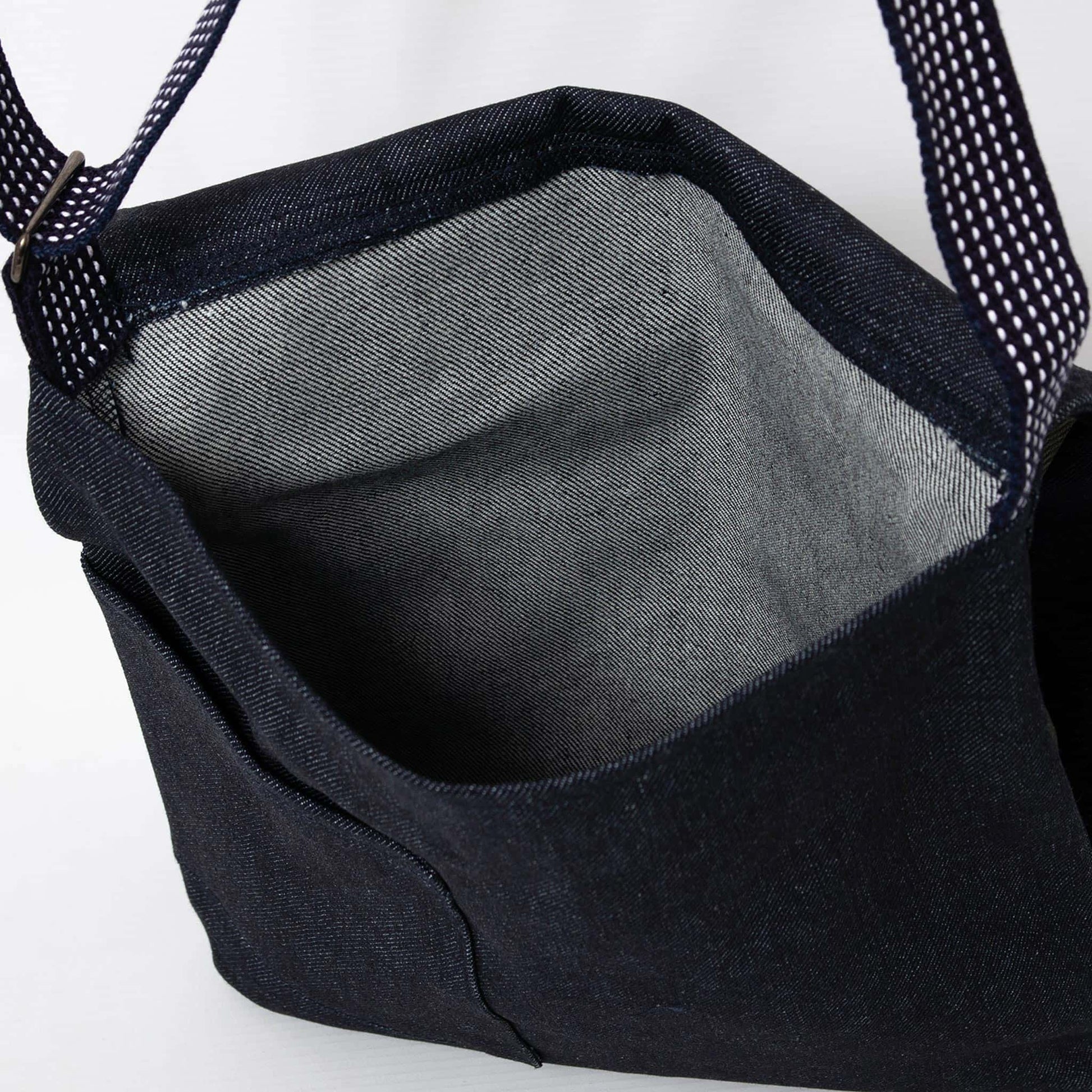 Kurashiki Denim Indigo Shoulder Bag - Daruma