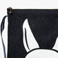 Kurashiki Denim Tote Bag with Large Print - Rabbit