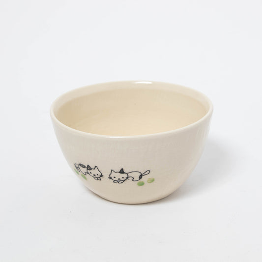 Soup Bowl - White Cat