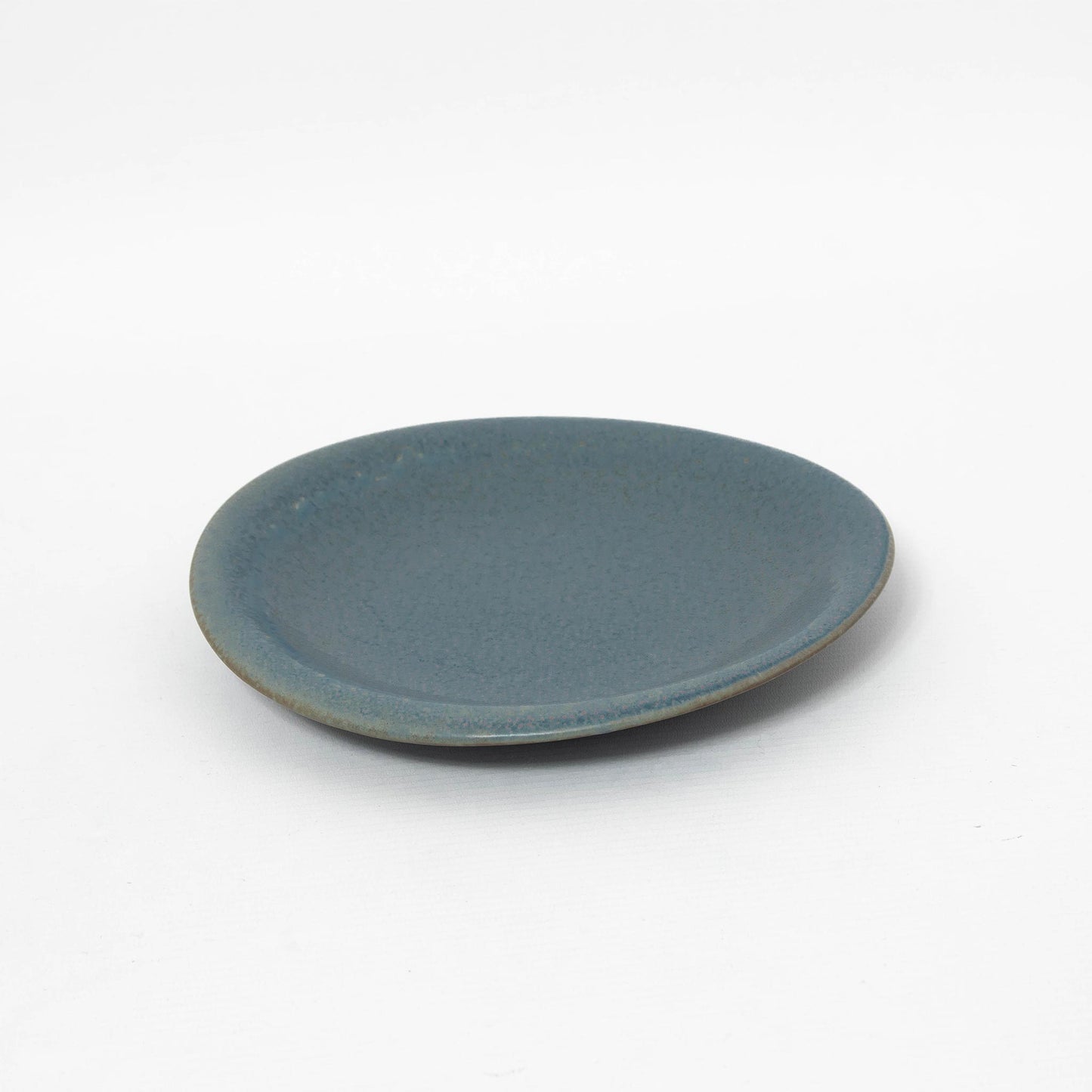 Flared Side Plate Greige Blue 19.5cm