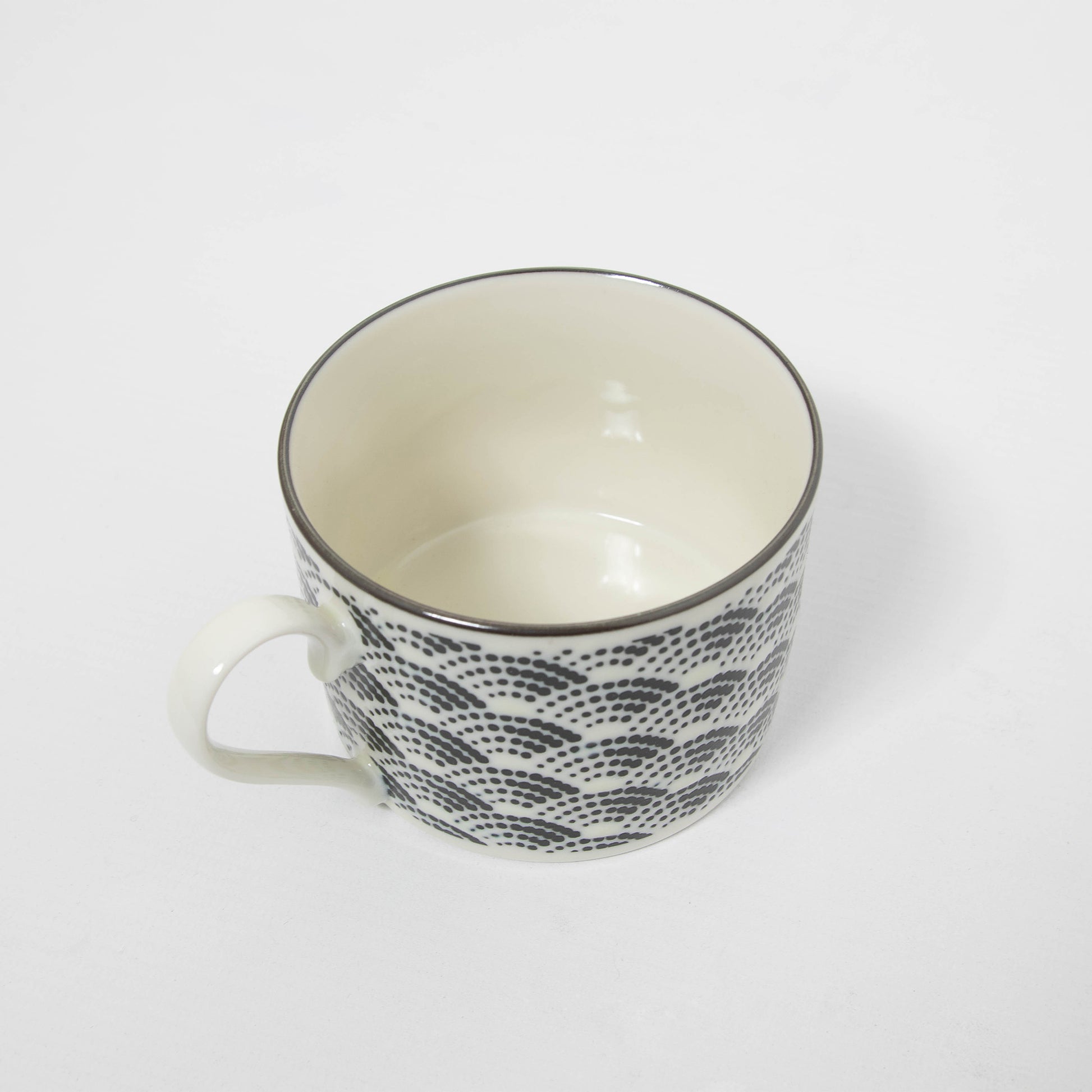 Coffee Cup and Saucer Komon Blue Waves