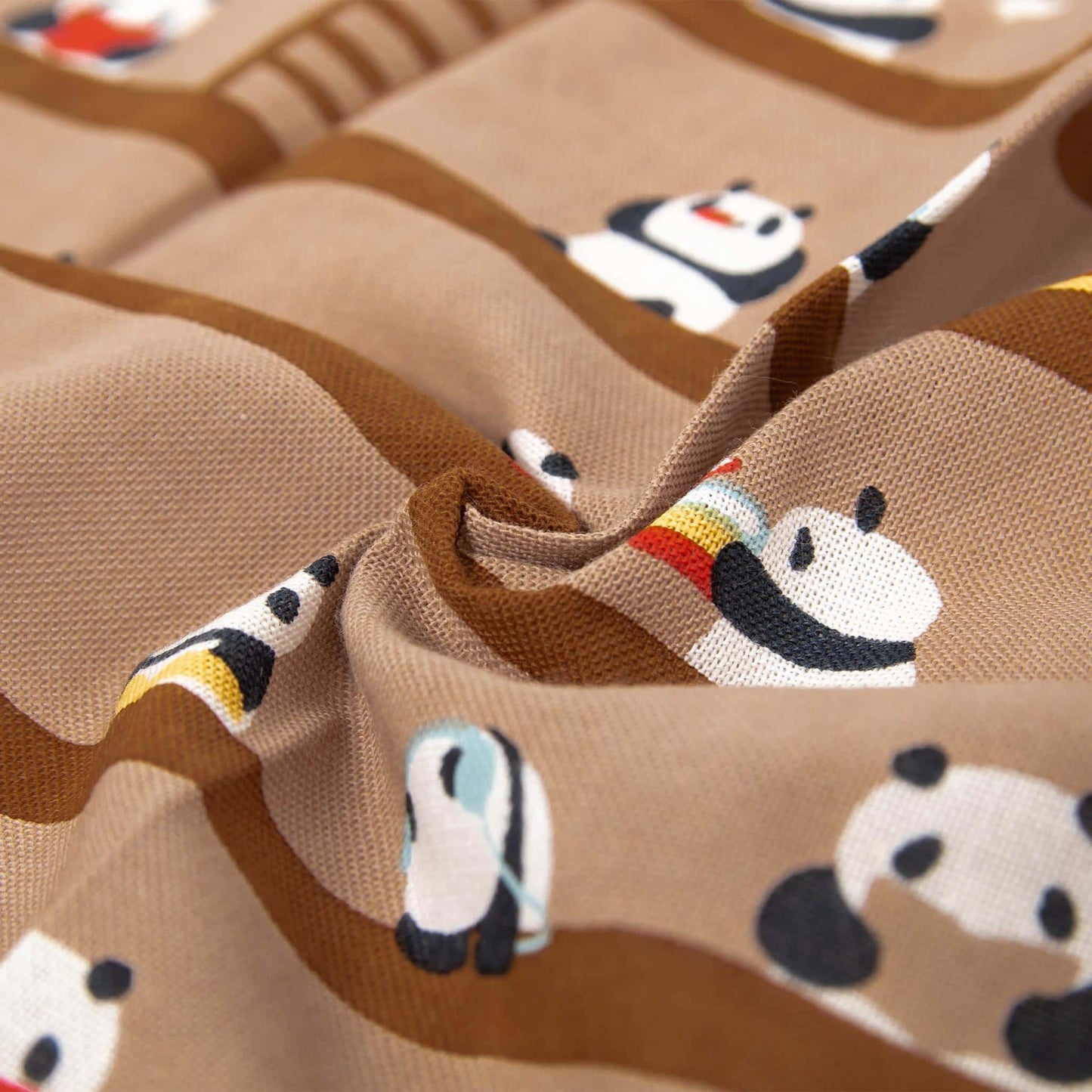 Tenugui Handkerchief - Panda in Library